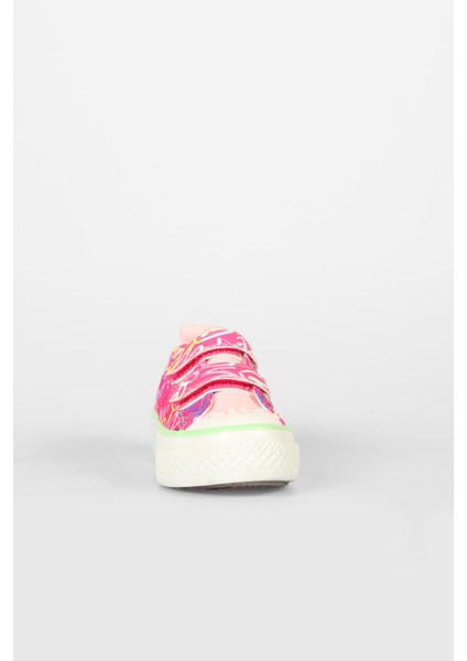 Done Desenli Kız Okul Öncesi Fuşya Sneaker