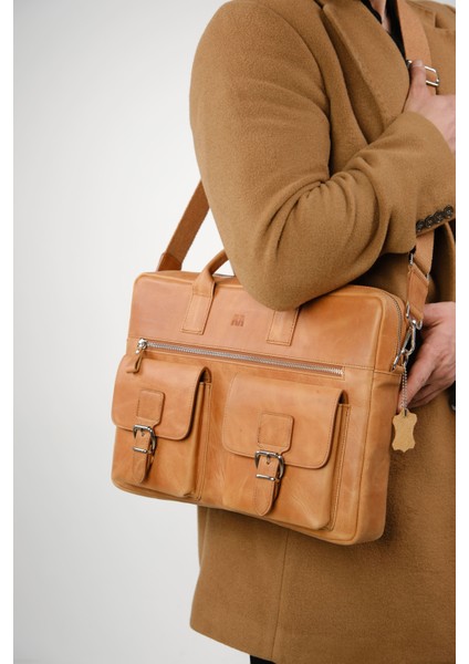 Hakiki Deri Laptop El Çantası | Loreen 2230 - Tiguan Camel fırsatları