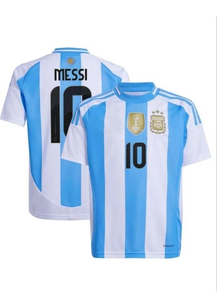 Arjanin Milli Takım L. Messi 10 Numara Yetişkin Forması Mavi Kısa Kol