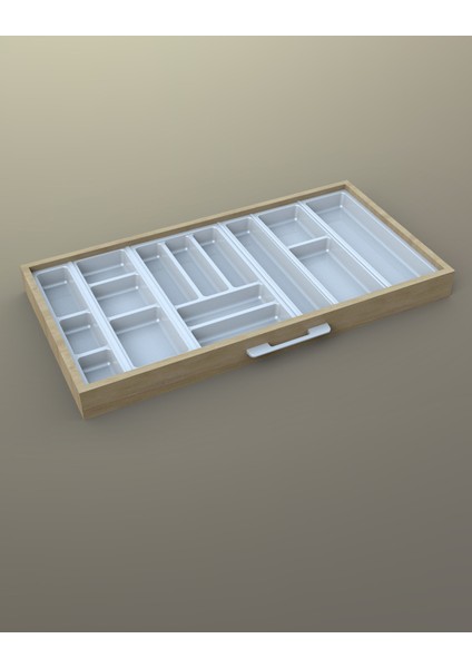 Mutfak Çekmece Içi Kaşıklık 94CM x 48CM Yanlar ve Boydan 4cm Kesilebilir, Beyaz fiyatları