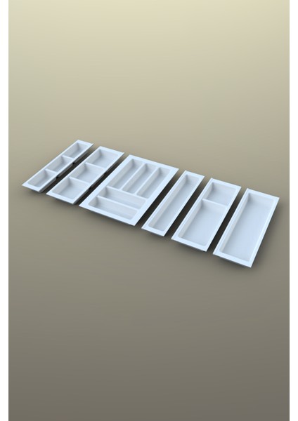 Mutfak Çekmece Içi Kaşıklık 94CM x 48CM Yanlar ve Boydan 4cm Kesilebilir, Beyaz modelleri