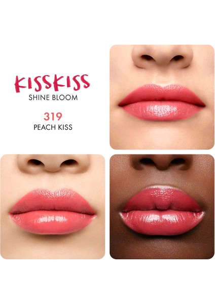 Kiss Kiss Shine Bloom 319 Peach Kiss Ruj modelleri