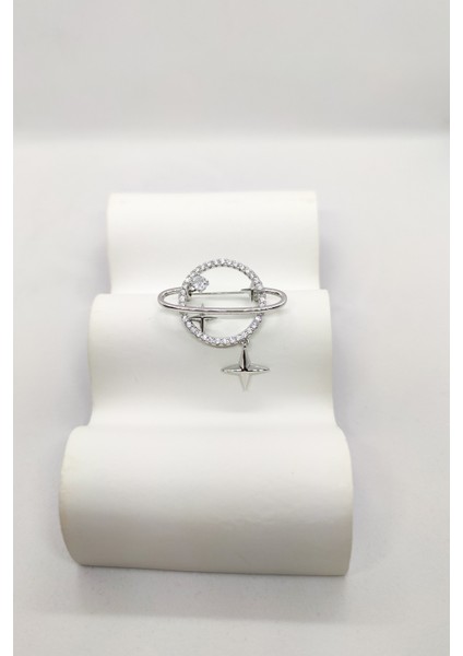 Taşlı Satürn Broş fiyatları