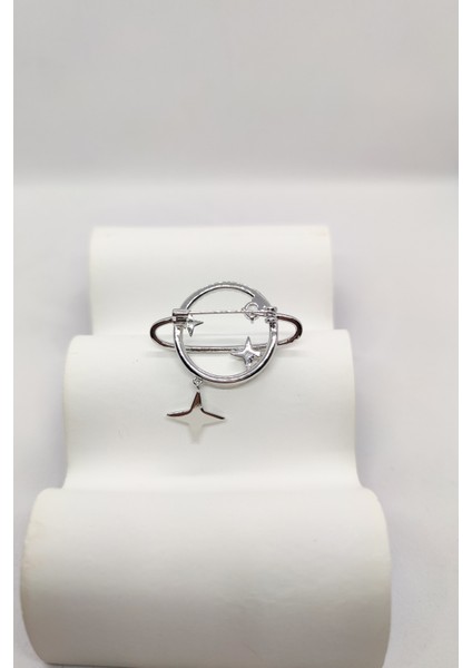 Taşlı Satürn Broş modelleri