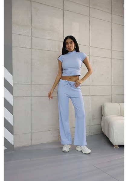 Kadın Yanları Büzgülü Bluz-Pantolon Takım fiyatları
