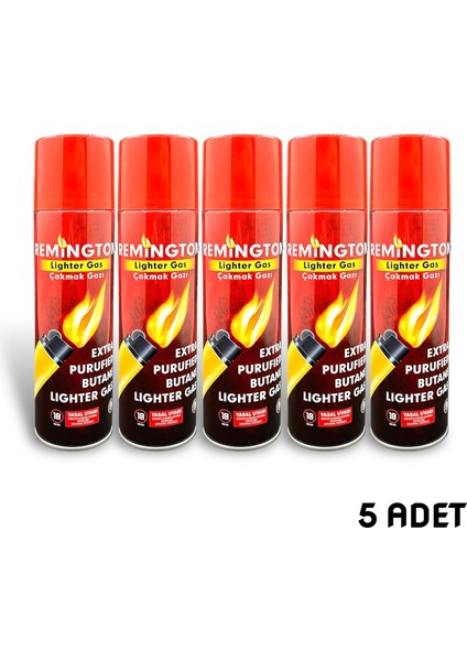 Remingtn Çakmak Gazı Tüpü 270 Ml. 5'li