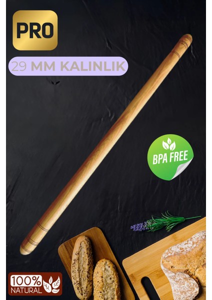 80 cm Kalın Oklava – 29 mm Profesyonel Hamur Açma Oklavası | Dayanıklı ve Ergonomik Tasarım fiyatları