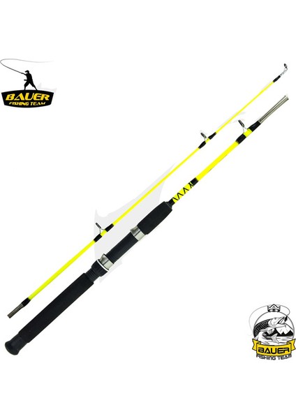 İki Parça Dolgu Olta Kamışı - 240 cm 75/150 gr - Bot Jig - Bauer