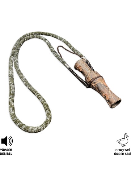 Savage Hunter Askılı Ördek Düdüğü Saz Desen