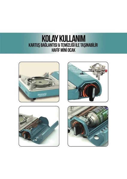 Orcamp Tekli Portatif Pro Seramik Ocak Mavi CK-508 indirimleri