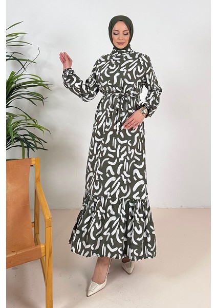 Virel Dokuma Viskon Elbise 1359 - Haki fırsatları