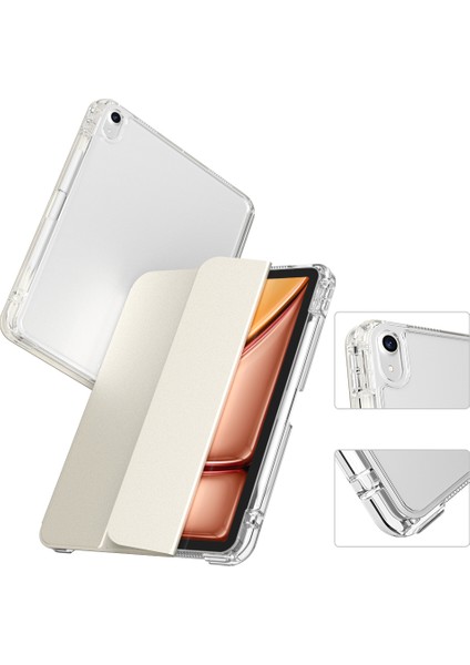 Apple iPad Air 4. Nesil 10.9 (2020) Manyetik Standlı Darbeye Dayanıklı Shockproof Kalemlikli Kızaklı Hybrid Kılıf A2316 A2324 fiyatları