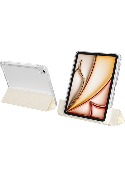 Apple iPad Air 4. Nesil 10.9 (2020) Manyetik Standlı Darbeye Dayanıklı Shockproof Kalemlikli Kızaklı Hybrid Kılıf A2316 A2324 fırsatları