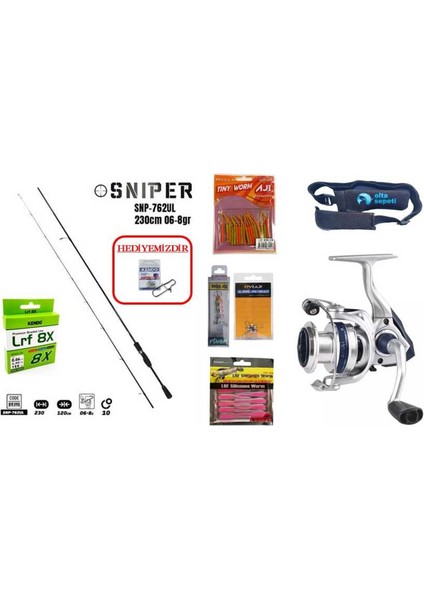 Sniper 230CM 0.6-8g & Okuma Aria 1000A Lrf Seti