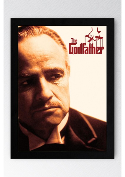 The Godfather Çerçeveli Tablo - Vito Corleone Baba Film Posteri Tablo