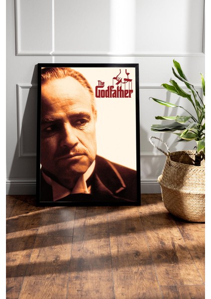 The Godfather Çerçeveli Tablo - Vito Corleone Baba Film Posteri Tablo fiyatları