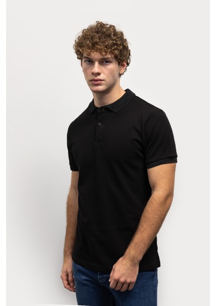 Polo Yaka T-Shırt - Siyah modelleri