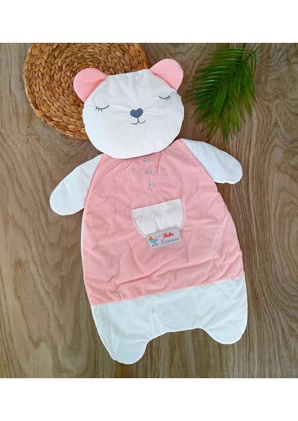 Kadife Kumaş %100 Pamuklu Pembe Silinebilir Yenidoğan Alt Açma Seti Bebek Hediyesi BBK1216
