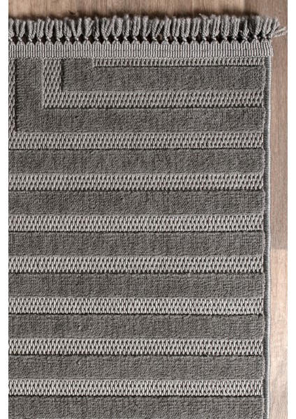 Bronx Dekoratif Modern Özel Dokuma Halı 199A Koyu Gri modelleri