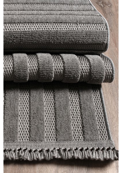 Bronx Dekoratif Modern Özel Dokuma Halı 199A Koyu Gri fırsatları