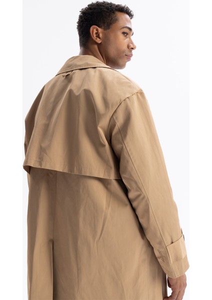 Oversıze Trençkot - Taba indirimleri