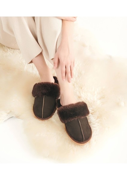 Kürklü Kadın Ev Terliği 191202