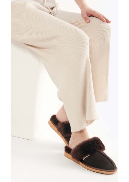 Kürklü Kadın Ev Terliği 191202