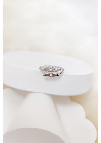 Taşlı Elips Model Yıldız Detaylı Ayarlanabilir Yüzük fiyatları