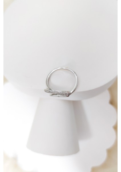 Taşlı Elips Model Yıldız Detaylı Ayarlanabilir Yüzük modelleri