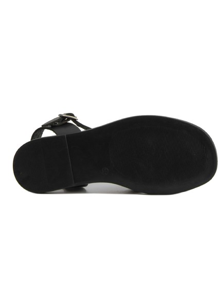 Kadın Örgü Deri Sandalet DG6011