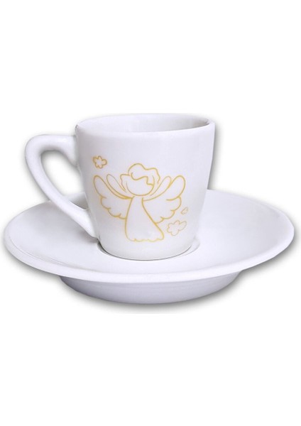 Melek (Metalik Sarı) Kahve Fincanı