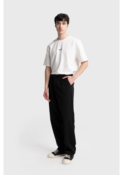 Erkek Yüksek Bel Dökümlü Pantolon Pamuk Kumaşla Rahat ve Şık Tasarım fırsatları