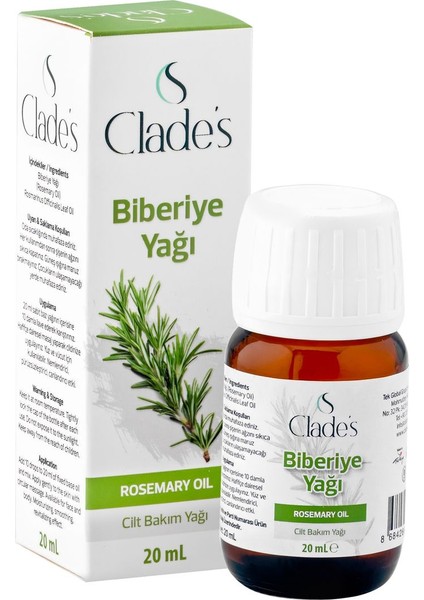 Biberiye Yağı 20 ml - Cilt Bakım Yağı Rosemary Oil