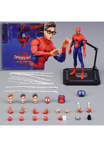 Sv Actıon Spider-Man Örümcek Evrenine Peter Parker Aksiyon Figürü 16CM (Yurt Dışından)