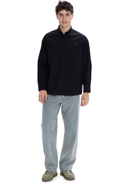 Poplin Gömlek - Siyah fiyatları