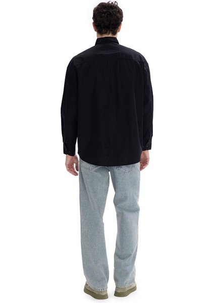 Poplin Gömlek - Siyah indirimleri