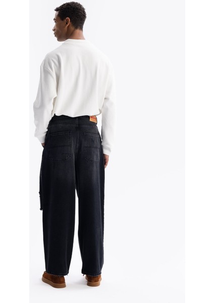 Baggy Fıt Jean - Siyah indirimleri