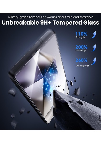 Samsung Galaxy S25 Ultra Ekran Koruyucu Cam Full Kaplama Düz Tempered Glass Screen Zırh (1ADET)