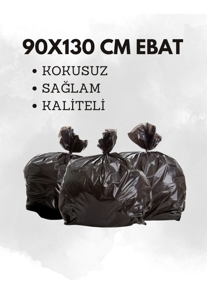 90X130 30 Adet Siyah Büyük Boy Kokusuz Ultra Kalın Ev Nakliye Torbası Eşya Taşıma Poşeti Taşınma Poşeti