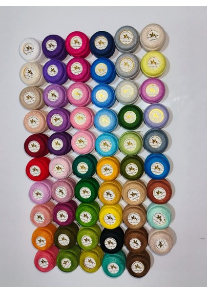 Ulukardeşler Cotton Like Etamin Kanaviçe 12'li Iplik Seti (10 gr - No.8) modelleri