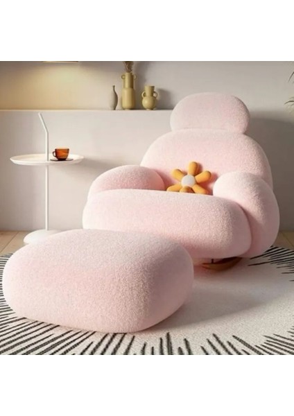 Luxehome Love Sallanır Berjer + Puf