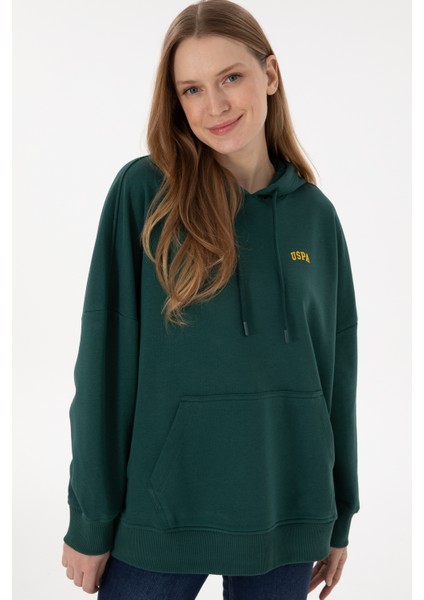 Kadın Koyu Yeşil Sweatshirt 50297324-VR079 modelleri
