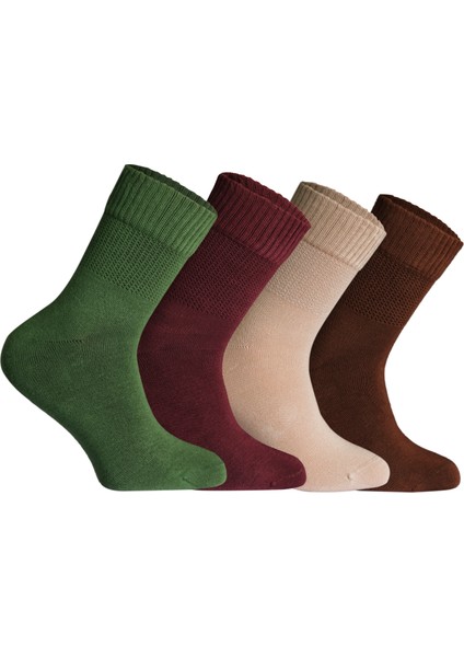 Comfort Serisi 4 'lü Unisex Bambu Organik Günlük Şeker Çorabı