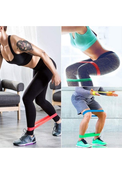 Egzersiz Direnç Kemeri - Set Sertlik Dereceli - Pilates Yoga Squat Bandı Aerobik Band Özel Elastik Malzeme 5 Adet fiyatları