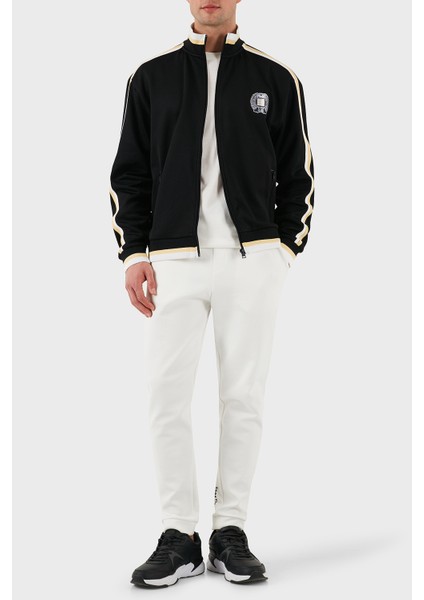 Logo Baskılı Pamuklu Regular Fit Şerit Detaylı Dik Yaka Sweat Erkek Sweat 50510098 001 modelleri