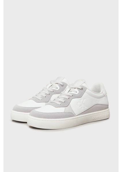 Deri ve Süet Detaylı Sneaker Ayakkabı YM0YM011530IR Erkek Ayakkabı YM0YM01153 0ır