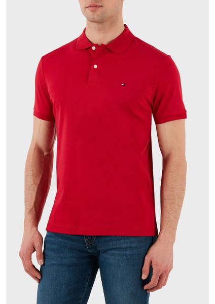 % 100 Pamuk Regular Fit Düğmeli Polo Yaka T Shirt Erkek Polo Yaka T Shirt MW0MW39994 Xld