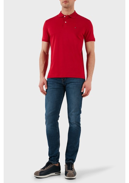 % 100 Pamuk Regular Fit Düğmeli Polo Yaka T Shirt Erkek Polo Yaka T Shirt MW0MW39994 Xld