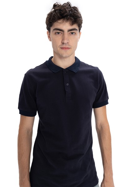 Polo Yaka T-Shırt - Lacivert
