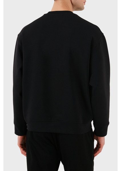 Logo Işlemeli Streç Pamuklu Regular Fit Bisiklet Yaka Sweat Erkek Sweat EM001052 AF10013 MC170 fiyatları